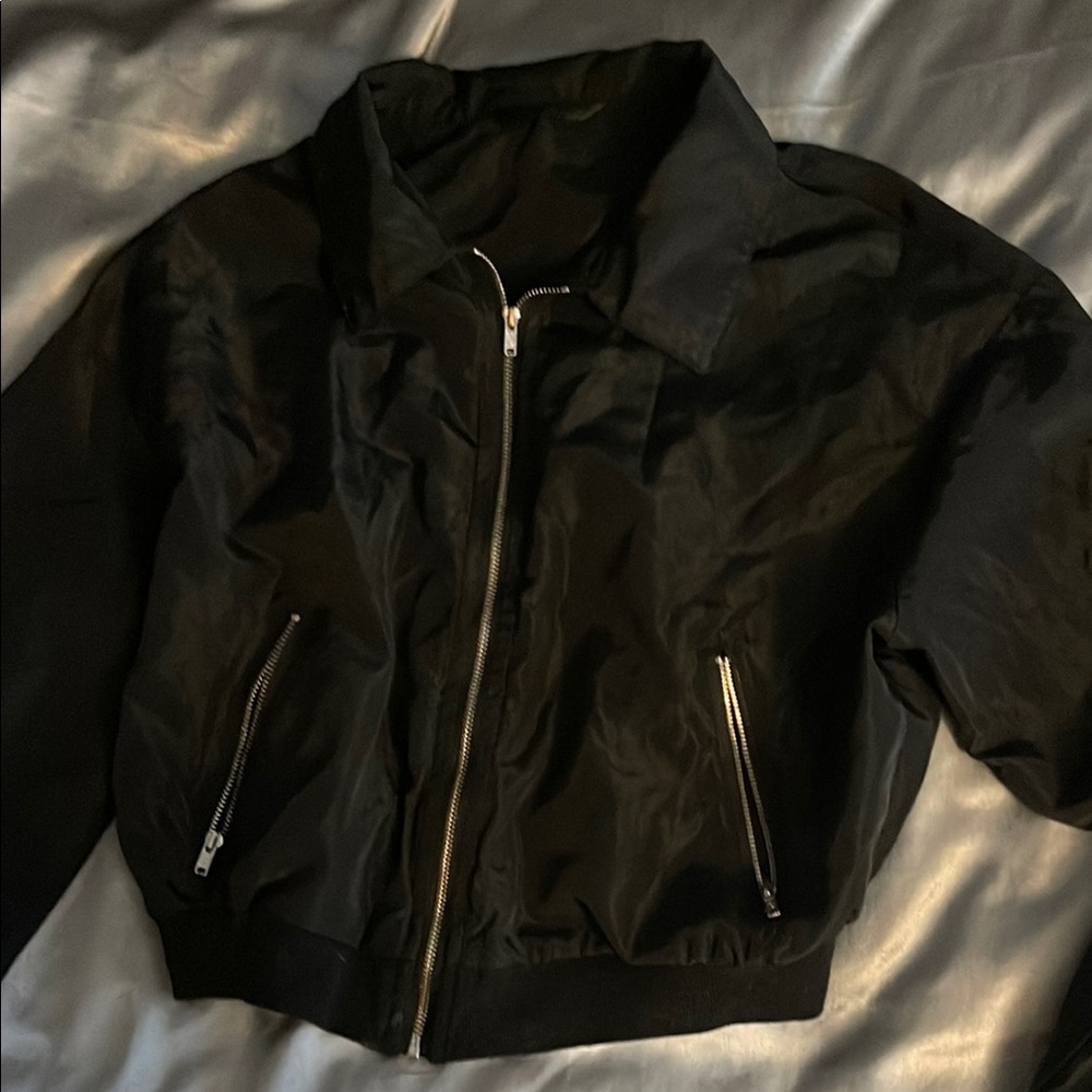 Black Zip-Up Jacket - Picture 4 of 4